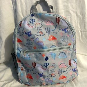 Awesome Kids Gray Backpack with Dinosaurs !